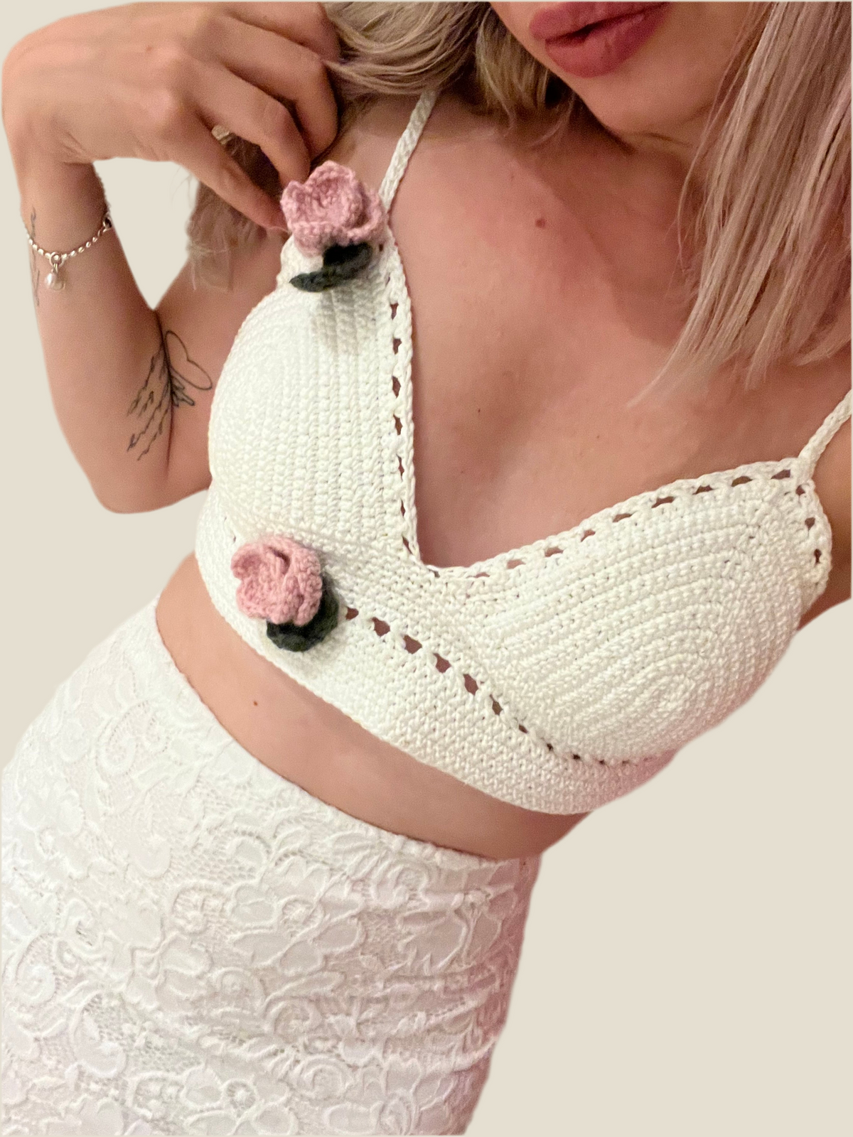 Aetna Rose Crochet Top