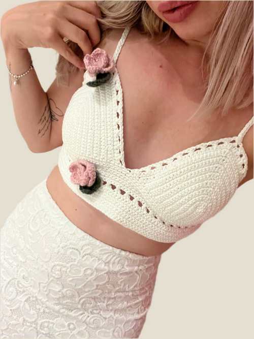Aetna Rose Crochet Top